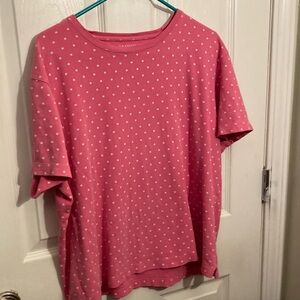 Kim Rogers Pink Top with White Dots
